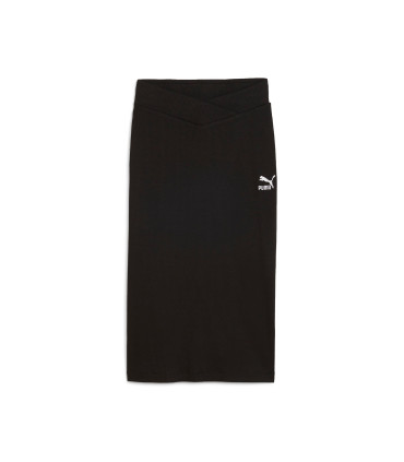 CLASSICS RIBBED MIDI SKIRT W