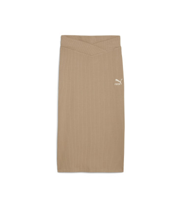CLASSICS RIBBED MIDI SKIRT W