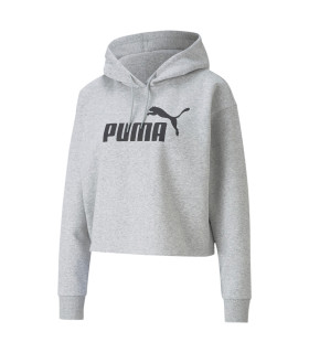 ESS CROPPED LOGO HOODIE FL W